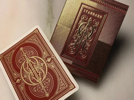 Oath Standard Playing Cards - Burgundy Thumbnail 1