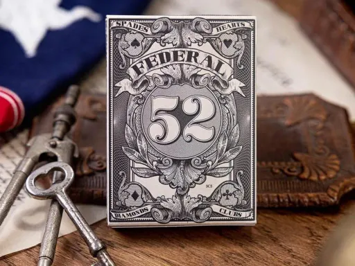 Jackson Robinson and Kings Wild created the Federal 52 as their first ever playing card deck. Since its first production days the Federal 52 playing cards have not been reproduced and with the demand for