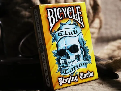 Orange Bicycle Club Tattoo Playing Cards Thumbnail 1