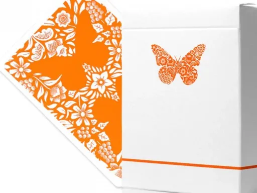 Orange Butterfly Playing Cards Workers Edition Thumbnail 1