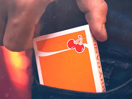 Orange Cherry Casino Playing Cards Thumbnail 1