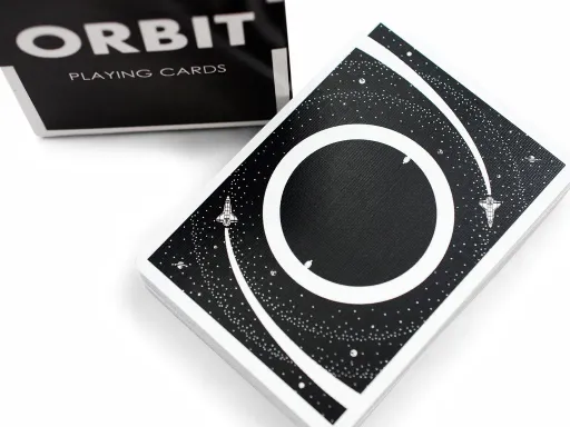 The 4th Edition Orbits are the 4th out of 10 Orbit decks created by theOrbitbrown. com. They are an ode to the spirit of space exploration with a Sci-Fi theme that would make Carl Sagan