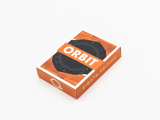 The wait is finally over and all Orbit lovers are offically welcomed to Mars.The Orbit V8 playing cards is based on space exploration while being surrounded with beautiful orange Martian mountains.Just like all other decks