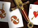 Paisley Royals Playing Cards - Red Thumbnail 3