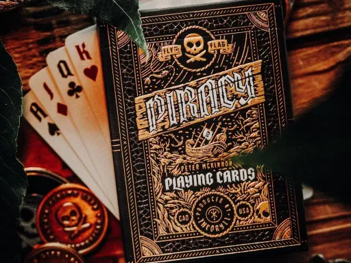 Piracy playing cards by Theory11 are produced in collaboration with Peter McKinnon and are now available for sale.These luxurious poker playing cards are premium quality playing cards by theory11 the producer of the world's finest