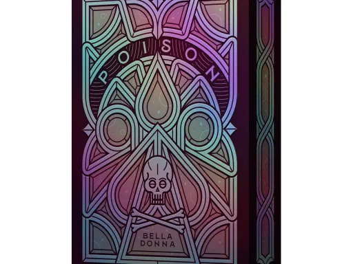 Exclusive for Thirdway Industries Poison Kickstarter campaign the Poison Belladonna Playing Cards are hard to find limited edition playing cards!Limited to 1500 the Poison Belladonna Playing Cards are based on alchemy, pharmacy and poisons.Settled in