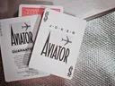 Red Aviator playing cards Poker Size Thumbnail 2