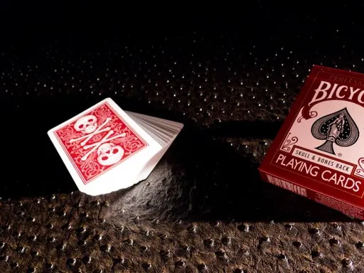 Red Skull & Bones Playing Cards Thumbnail 1