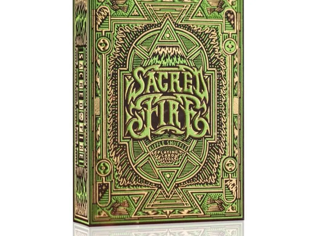 Sacred Fire Playing Cards - Emerald Flare Edition 1