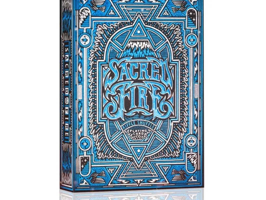 Sacred Fire Playing Cards - Sapphire Blaze Edition 1