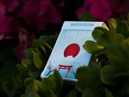 Designed by Francis Garcia, Sakura V2 Winter Edition Playing Cards is a limited edition deck inspired by Sakura, which means Cherry Blossom in Japanese and is a short-lived season in Spring. Sakura represents living life