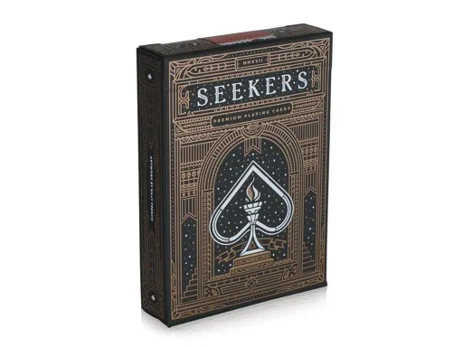 Meticulously hand drawn by designer Billy French, Seekers playing cards will make a perfect addition to anyone's collection. The back design is very detailed with the Eye of Providence in the centre of two interlocked