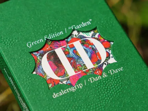 Dan &amp; Dave’s iconic line of playing cards has been reimagined by dealersgrip with the “Garden Edition,” an abstract continuation of ideas that accelerates the stippled design and botanical aura first introduced with v4 Eco