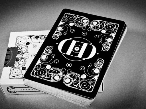 Smoke & Mirrors Playing Cards V7 - MIRROR Version 7 of Smoke and Mirrors cards by Si Scott, printed on high-quality Aristocrat paper for vintage style.