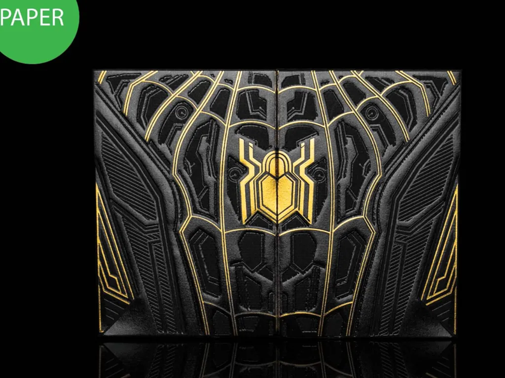 Spider-Man Playing Cards - Black & Gold Paper Edition 1