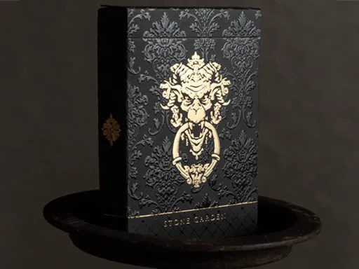 The Stone Garden Playing Cards are intricate in detail, and elegant in execution. Inspired by the beautiful gargoyle stone work from medieval times. Their two main purposes were to scare off evil, and to divert