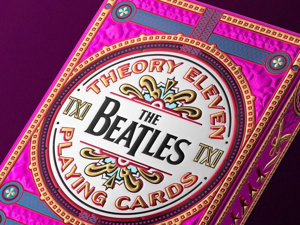 The Beatles Playing Cards - Pink 1