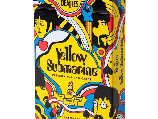 The Yellow Submarine playing cards are part of the Beatles Playing Cards series by theory11 and were inspired by the 1968 film. The Yellow Submarine Beatles playing cards is a special edition of playing cards