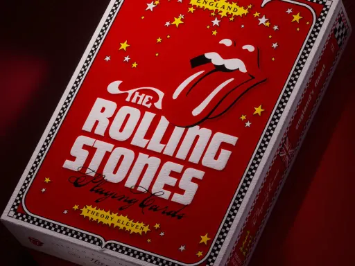 Trace the iconic journey of The Rolling Stones from the '60s until now with these official, premium playing cards!Proudly made in America with FSC-certified paper and letterpress printing, fans of rock 'n' roll will appreciate