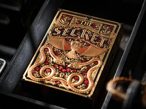 Limited to 2000 deck the Secret Playing Cards were inspired by mysteries and the stories surrounding the Illuminati.The Secret Playing Cards have many hidden references and symbols that are associated with the cult of the