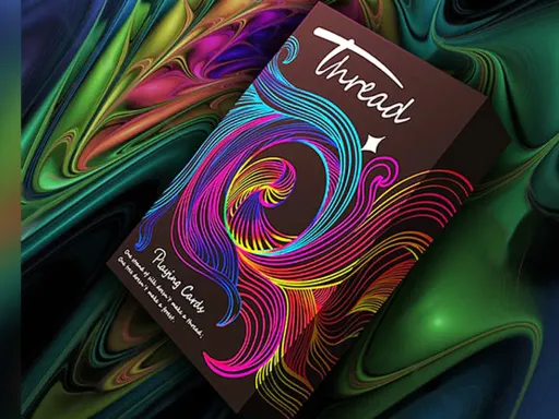 Thread Cardistry Playing Cards are amazing for Cardistry visuals and will definitely stand out from the crowd. The kaleidoscope-like wavy lines combined with dazzling bright colors create beautiful flourishes and fans. When you fan this