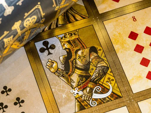 Welcome to the House of the Rising Spade. If you've ever wanted to frame the stunning House of Rising Spade Deck, now is your chance! These uncut sheets, featuring legendary designer Lorenzo Gaggiotti's signature, are