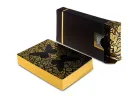 Unmarked Butterfly Playing Cards BLACK & GOLD Thumbnail 2