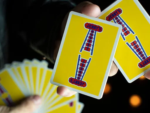 Vintage Feel Jerry's Nuggets (Yellow) Playing Cards Thumbnail 1