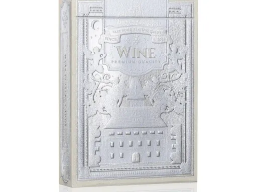 Wine playing cards are housed in a beautiful silver hot foiled tuck box with a limited edition seal making them perfect for card collectors and players alike.The Fast Food Playing Card Company adds their own