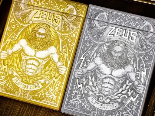 Pays tribute to the king of all Olympians and are inspired by Greek mythology. The Zeus Might Gold and Sterling Silver cards showcase intricate artwork that pays homage to the mighty Zeus himself. With a